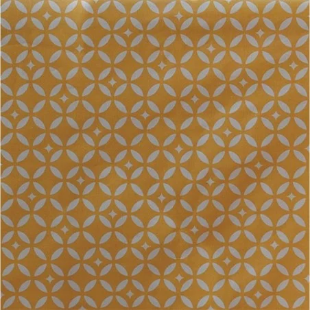 Wipe clean fabric Mustard Mosaic