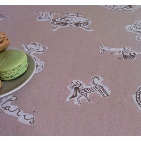 Nappe enduite Paris Taupe