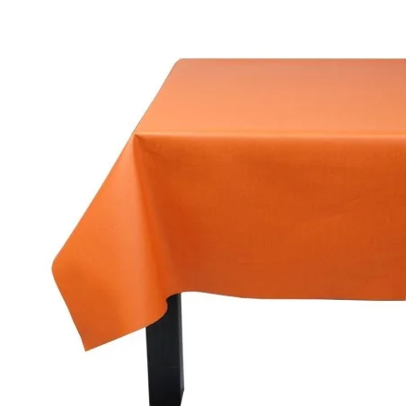 Nappe enduite Unie orangeFleur de Soleil