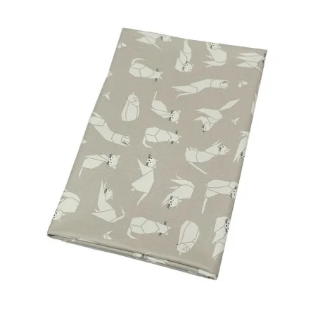 Wipe clean fabric Cats taupe