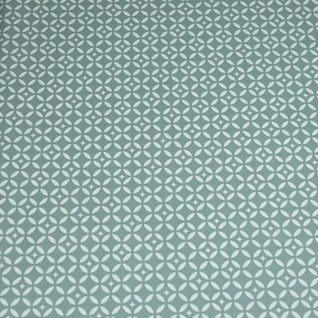 Cotton fabric cut Mosaic green
