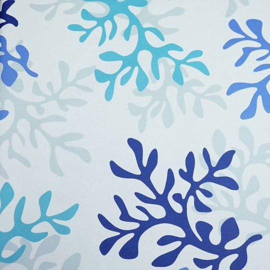 Coupon en coton 50x80cm Corail bleu