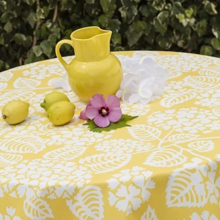 Nappe enduite Hortensia jaune