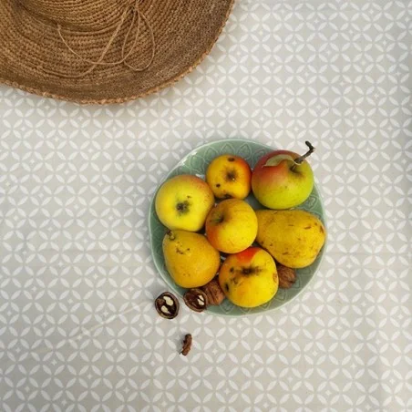 Wipe clean tablecloth Mosaic Sandstone round or oval