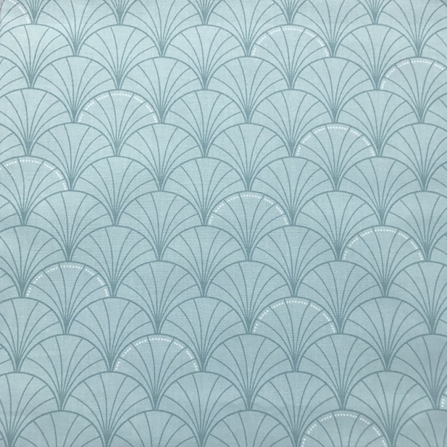 Beschichtete Baumwolle meterwarm chevron gelb