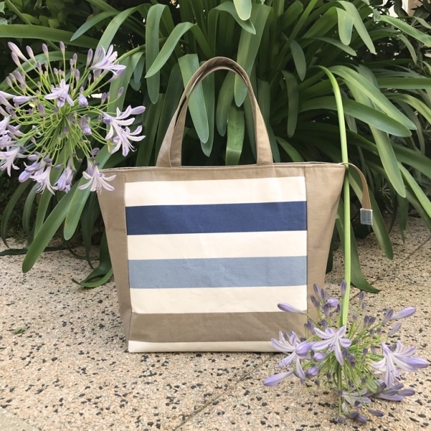 Tuto sac en coton enduit zippé "Deauville"