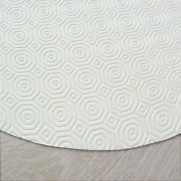 Sous nappe PVC effet bulgomme Blanc ronde/ovale/rectangulaire