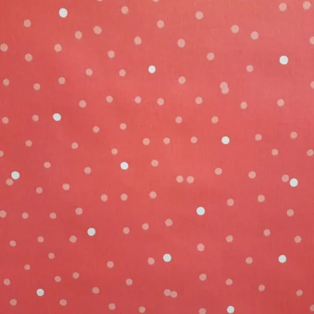 WIPE CLEAN FABRIC CUT 50x80cm Confetti Coral pink