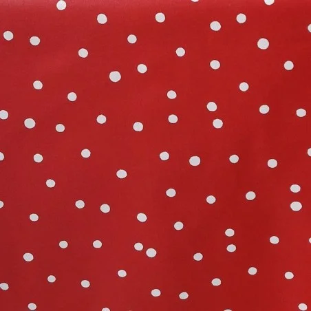 Wipe Clean Fabric Cut 50x80cm Confetti Red - Fleur de Soleil