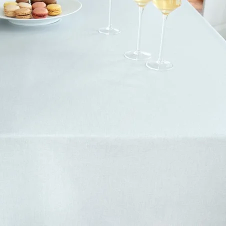 Wipe clean tablecloth Silver sequined