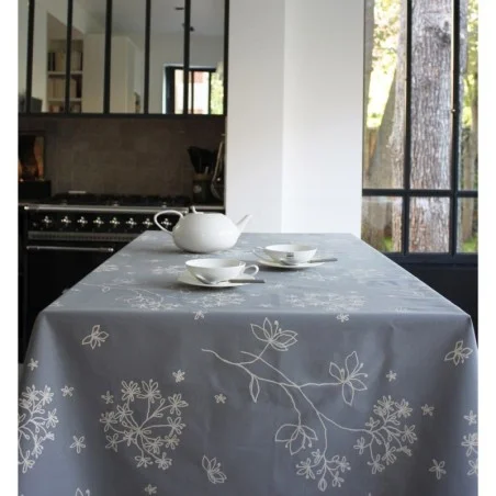 Nappe enduite Astrance gris blanc