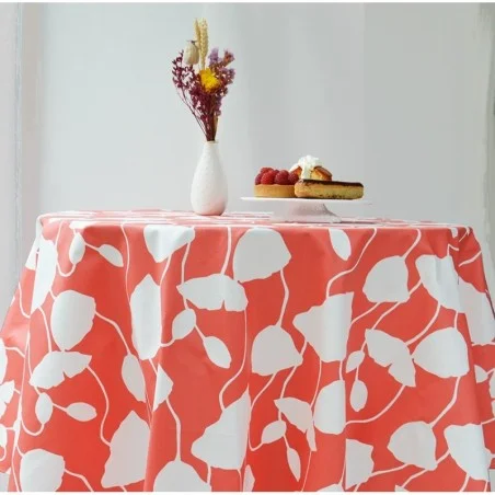 Wipe clean tablecloth yellow birds round or oval
