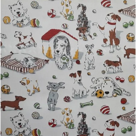 Coupon enduit 50x80cm Chiens