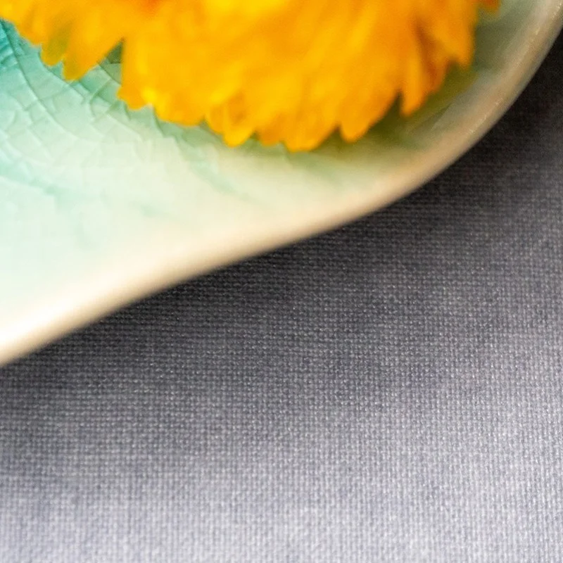Wipe clean table runner Plain grey