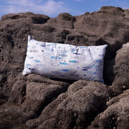 Blue Fish Cushion