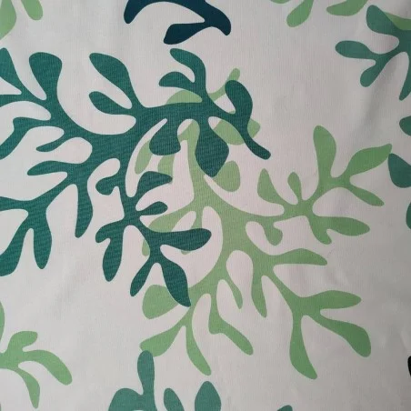 Wipe clean tablecloth Coral green