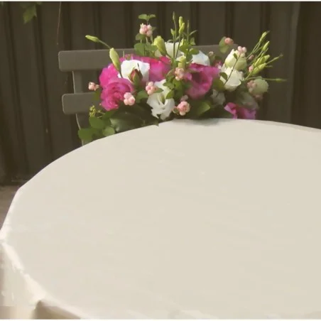 wipeclean tablecloth beige