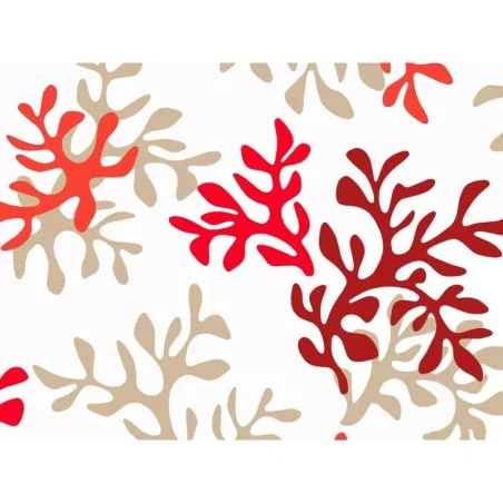 Table runner Coral red