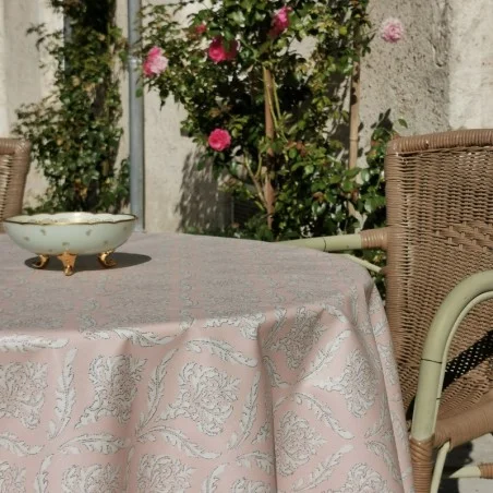 Nappe enduite pompadour rose