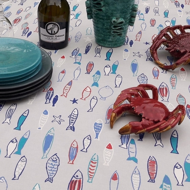 Runner da tavola Pesce Blu e rosso