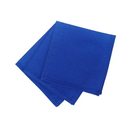4 serviettes Uni bleu royal