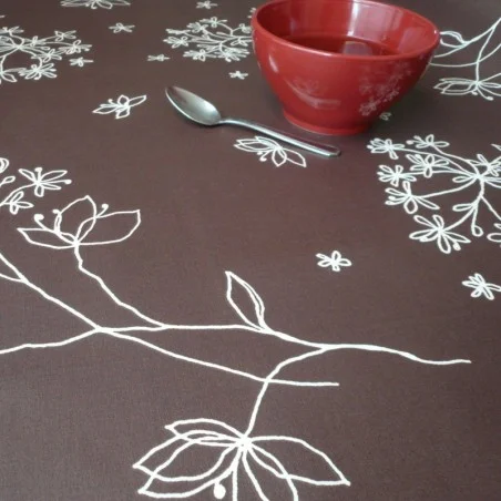 Nappe enduite Astrance chocolat - Fleur de Soleil