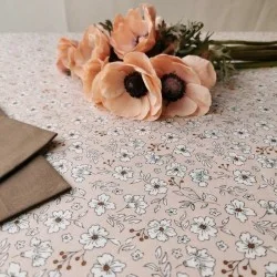 Nappe Rectangulaire En Coton Enduit 150×250 CM Collection Fleurs Sauvages -  Cocoon Bis