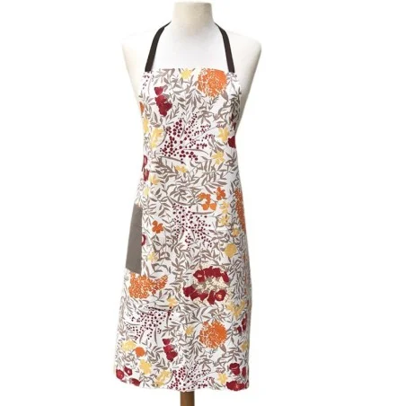 Floral Apron Mimosa red