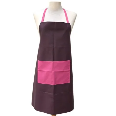 Women Apron Purple with a spacious front pocket