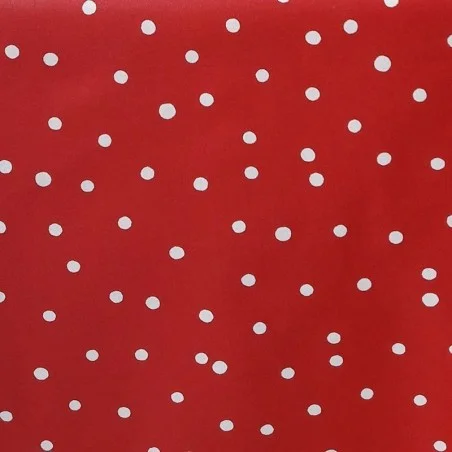 Tissu en coton Confettis rouge