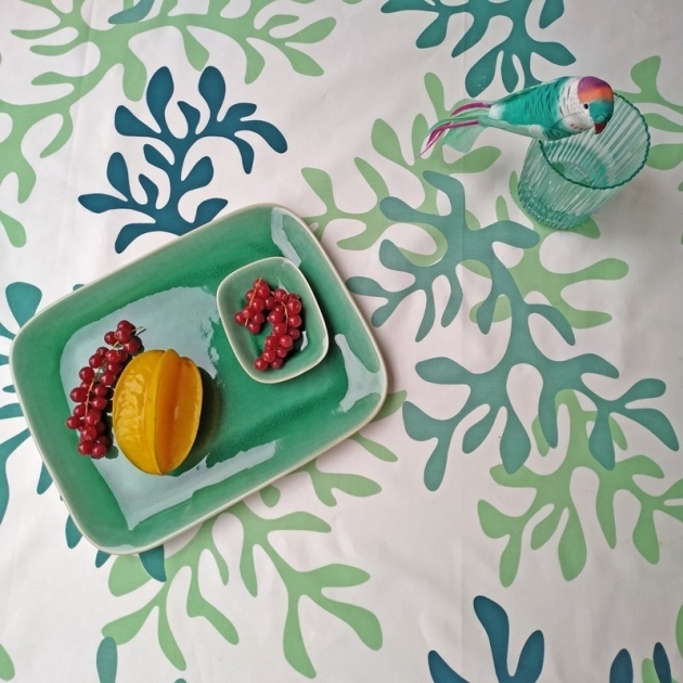 4 tovaglioli del corallo verde