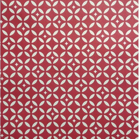 4 serviettes de table Mosaïque Rouge