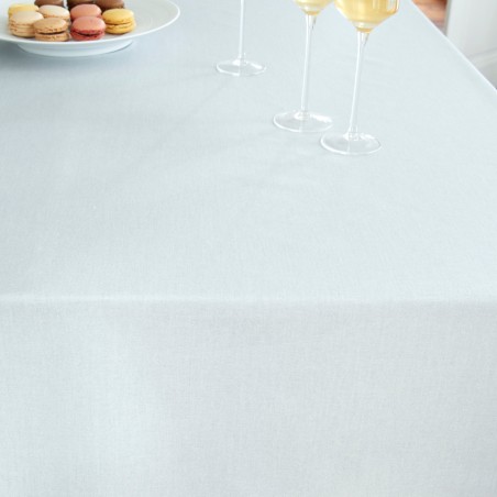 4 serviettes de table Unies gris pastel