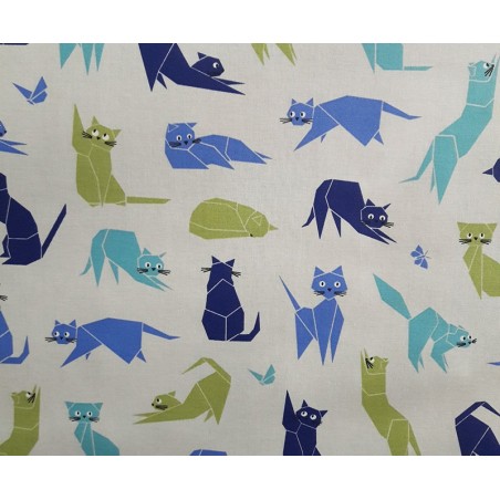 Wipe clean placemat Blue Cats