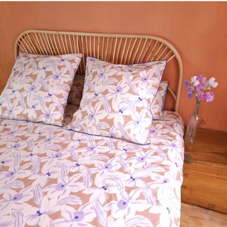 Housse de couette Iris rose