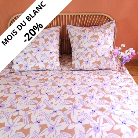 Housse couette 220X240 à fleurs